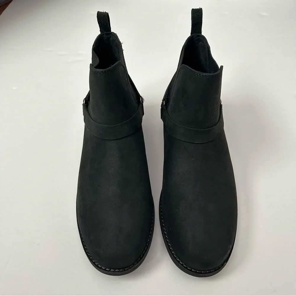 Teva De La Vina Dos Chelsea Ankle Boots Women 8 Black Leather Shoes - Picture 3 of 8